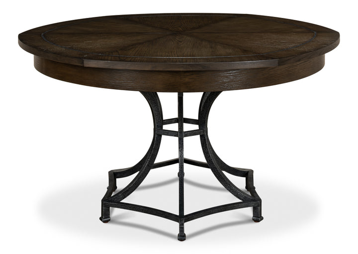 American Home Furniture | Sarreid - Sunset Jupe Dining Table Med Artisan Gry