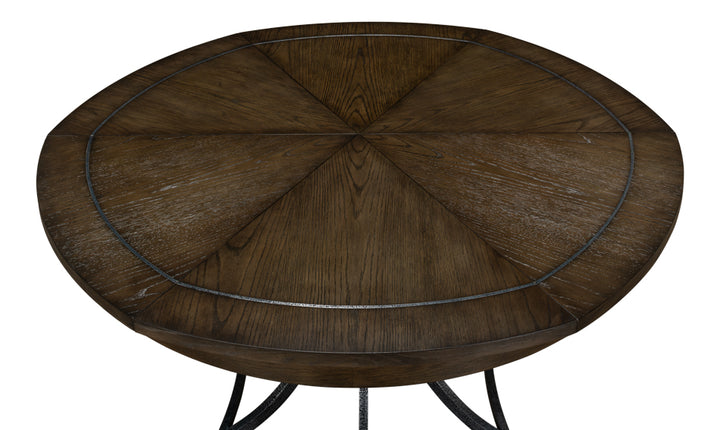 American Home Furniture | Sarreid - Sunset Jupe Dining Table Med Artisan Gry