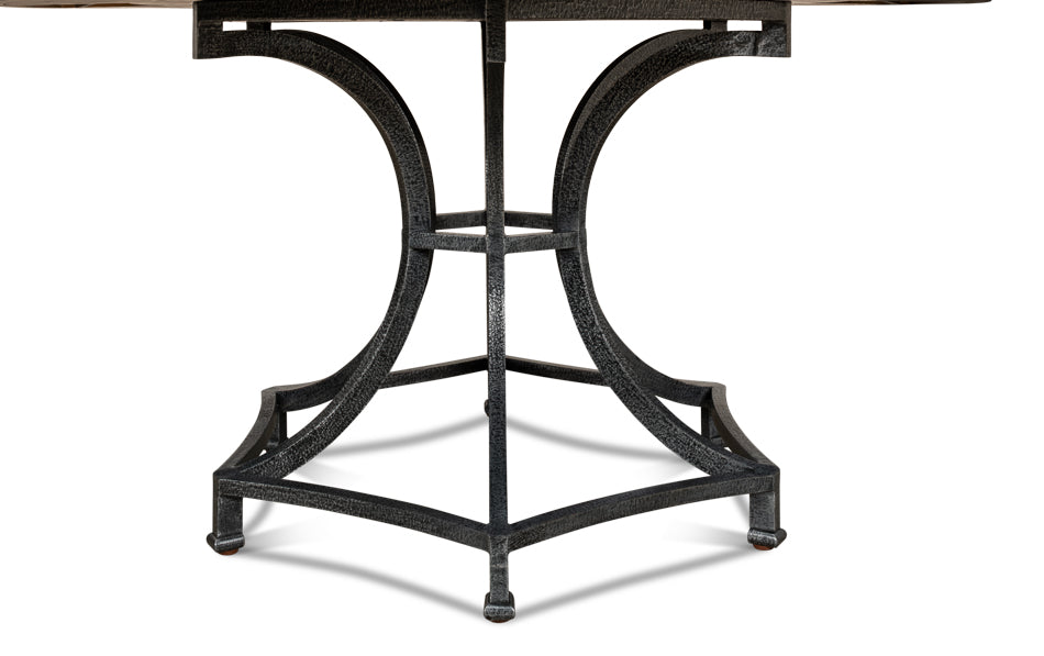 American Home Furniture | Sarreid - Sunset Jupe Dining Table Med Artisan Gry