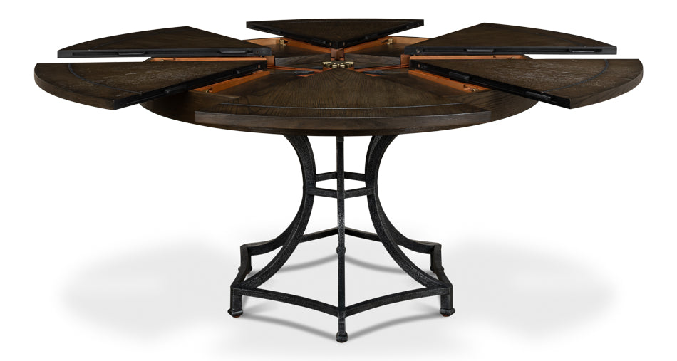 American Home Furniture | Sarreid - Sunset Jupe Dining Table Med Artisan Gry