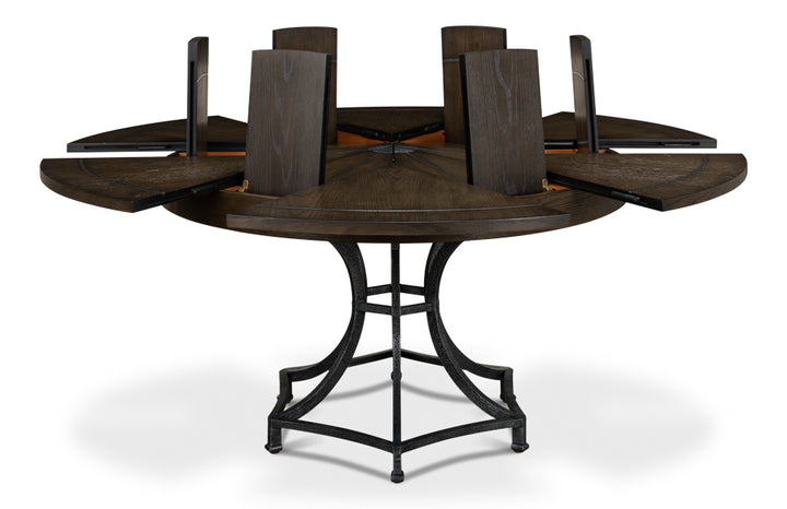 American Home Furniture | Sarreid - Sunset Jupe Dining Table Med Artisan Gry