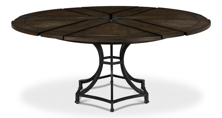 American Home Furniture | Sarreid - Sunset Jupe Dining Table Med Artisan Gry