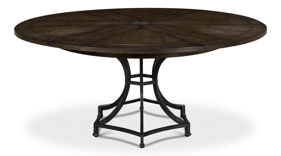 American Home Furniture | Sarreid - Sunset Jupe Dining Table Med Artisan Gry