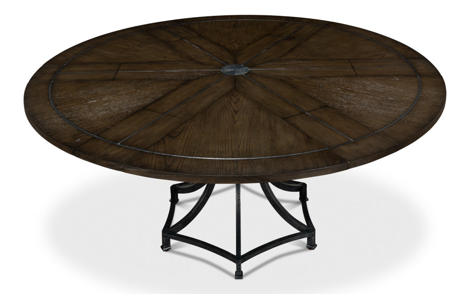 American Home Furniture | Sarreid - Sunset Jupe Dining Table Med Artisan Gry