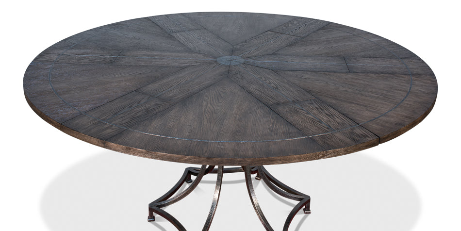 American Home Furniture | Sarreid - Sunset Jupe Dining Table Med Artisan Gry