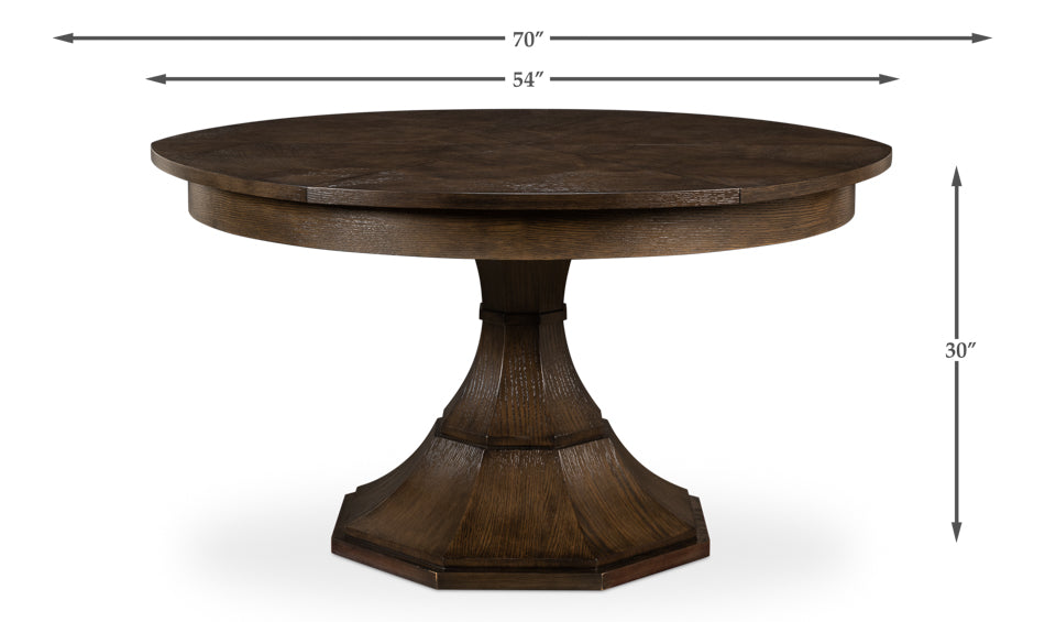 American Home Furniture | Sarreid - Giselle Jupe Table Med - Artisan Grey