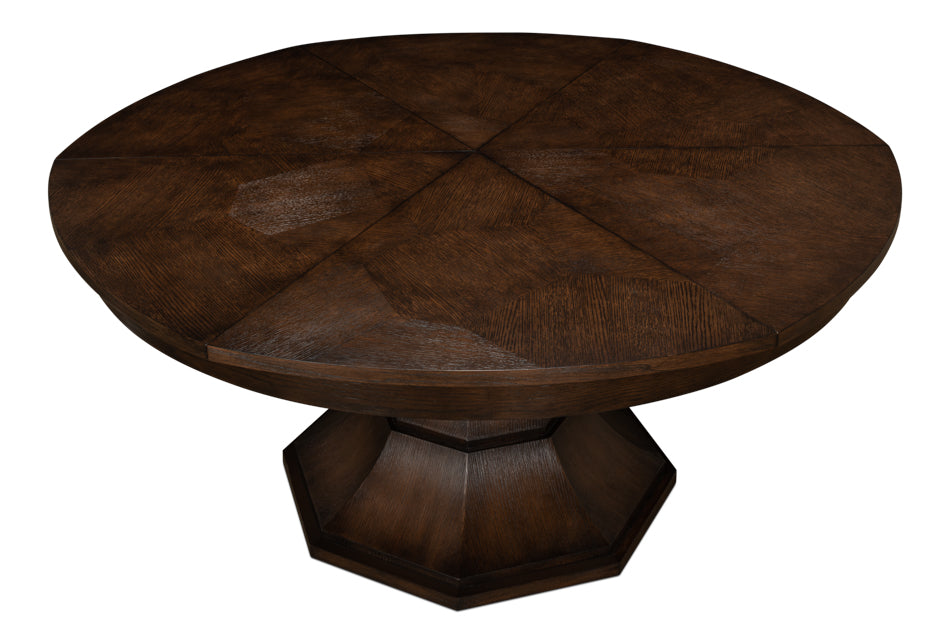 American Home Furniture | Sarreid - Giselle Jupe Table Med Burnt Brown Oak