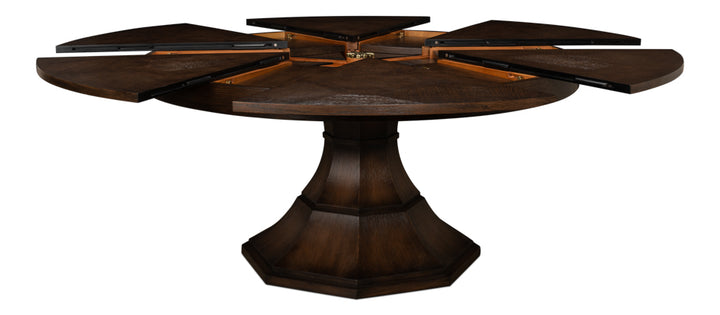 American Home Furniture | Sarreid - Giselle Jupe Table Med Burnt Brown Oak