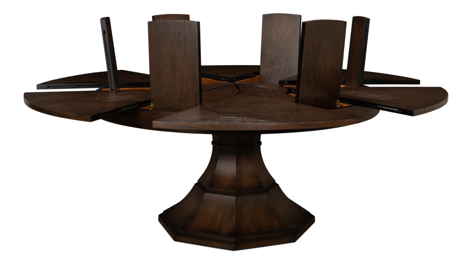 American Home Furniture | Sarreid - Giselle Jupe Table Med Burnt Brown Oak