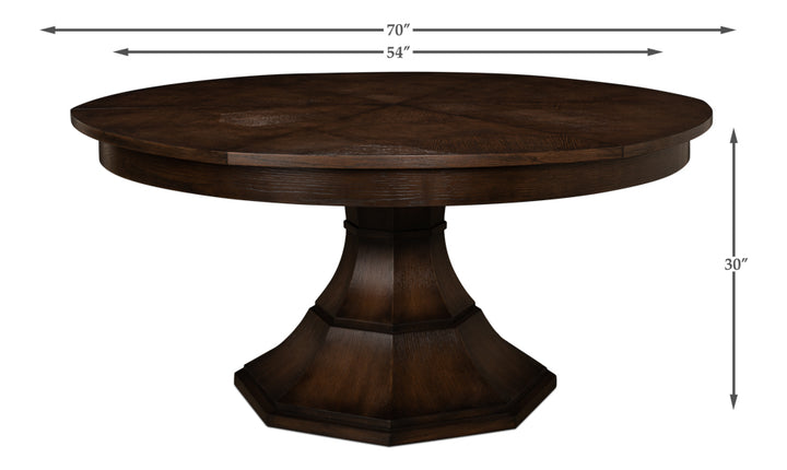 American Home Furniture | Sarreid - Giselle Jupe Table Med Burnt Brown Oak