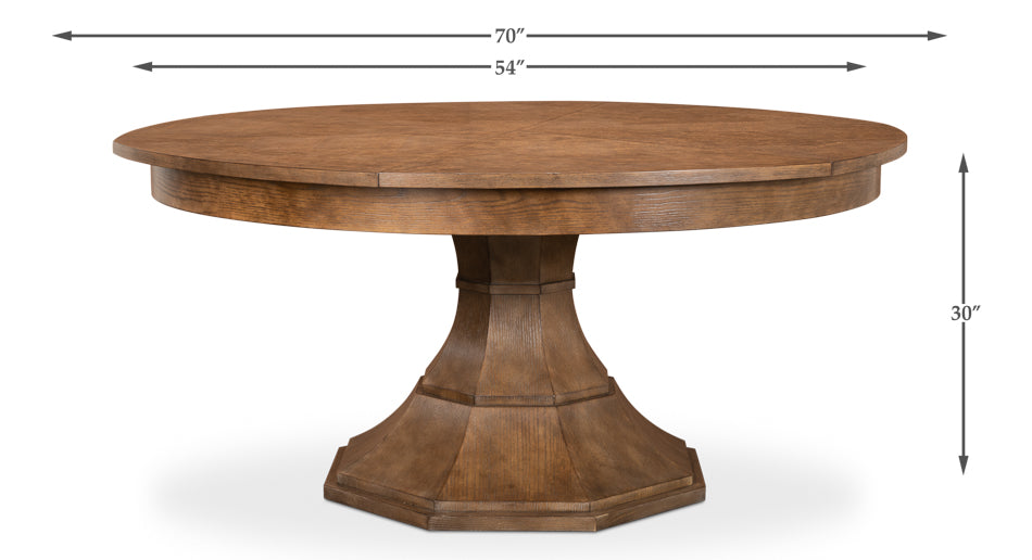 American Home Furniture | Sarreid - Giselle Jupe Table Med - Mink Finish