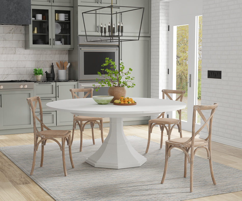 American Home Furniture | Sarreid - Giselle Jupe Table Med - Working White