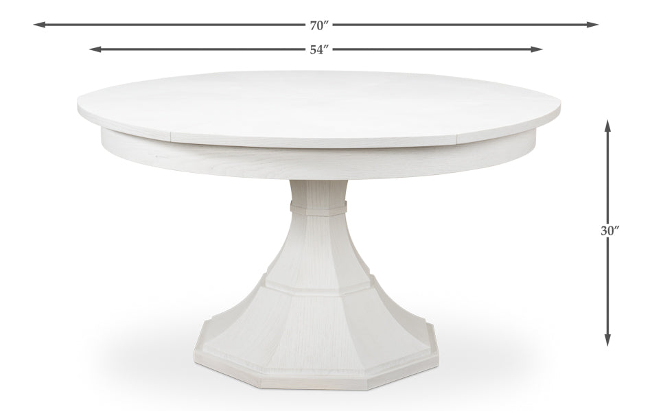 American Home Furniture | Sarreid - Giselle Jupe Table Med - Working White