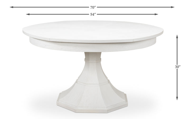 American Home Furniture | Sarreid - Giselle Jupe Table Med - Working White