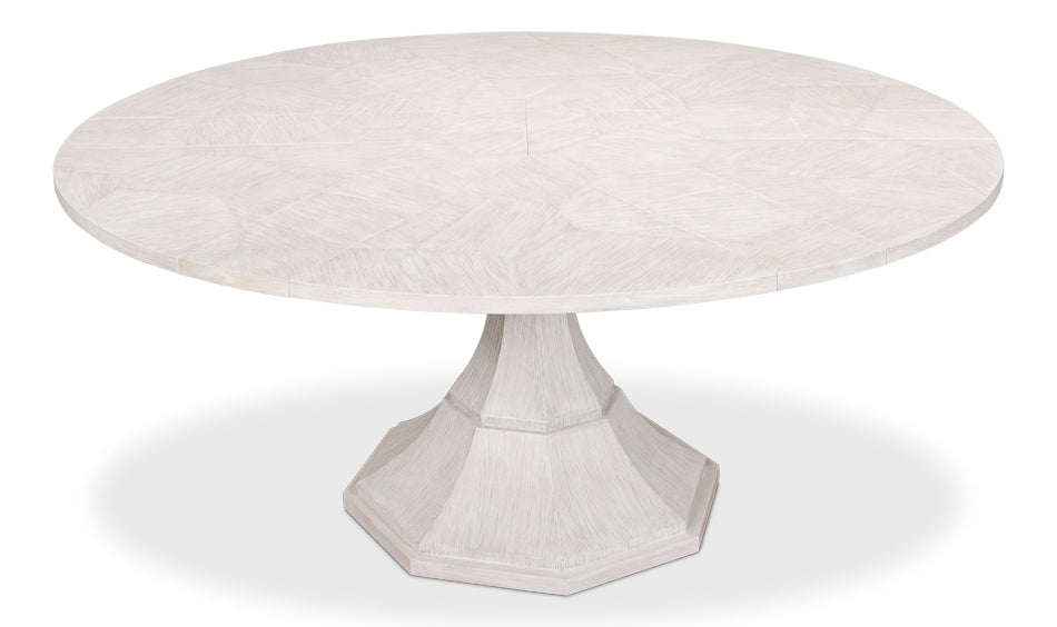 American Home Furniture | Sarreid - Giselle Jupe Table Med - Whitewash White 