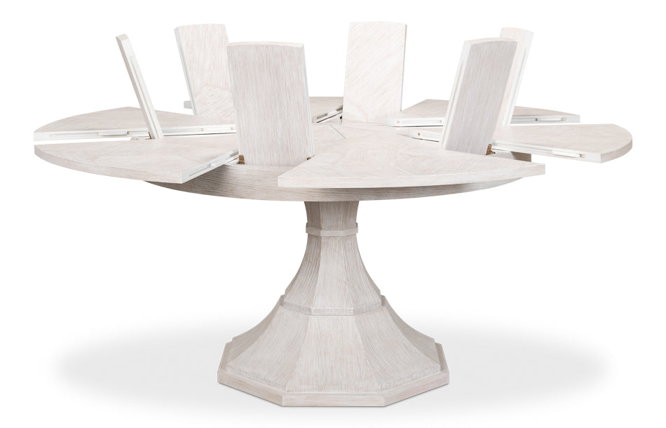 American Home Furniture | Sarreid - Giselle Jupe Table Med - Whitewash White 