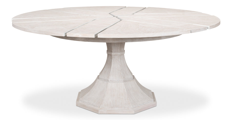 American Home Furniture | Sarreid - Giselle Jupe Table Med - Whitewash White 