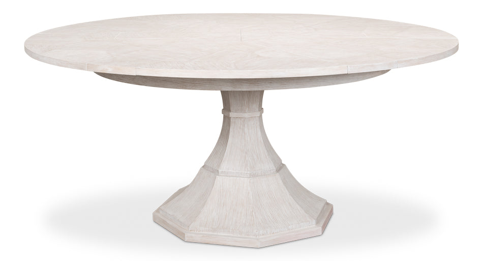 American Home Furniture | Sarreid - Giselle Jupe Table Med - Whitewash White 