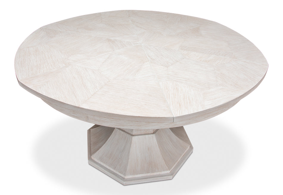 American Home Furniture | Sarreid - Giselle Jupe Table Med - Whitewash White 