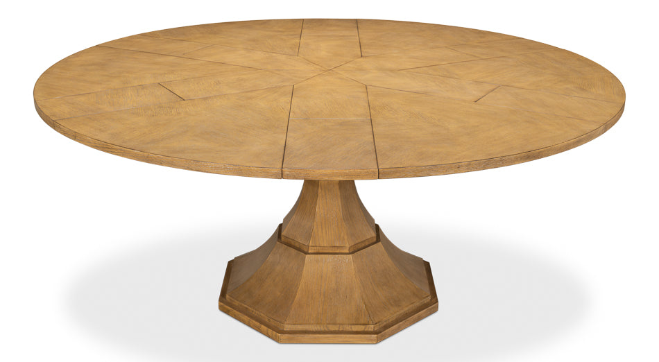 American Home Furniture | Sarreid - Casual Jupe Dining Table Heather Gry Med