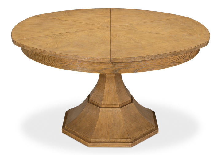 American Home Furniture | Sarreid - Casual Jupe Dining Table Heather Gry Med