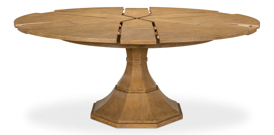 American Home Furniture | Sarreid - Casual Jupe Dining Table Heather Gry Med