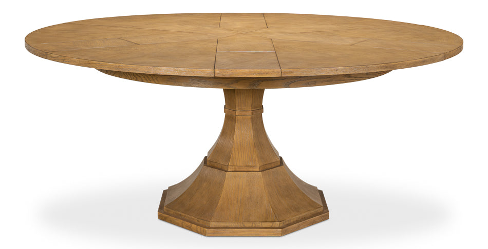 American Home Furniture | Sarreid - Casual Jupe Dining Table Heather Gry Med