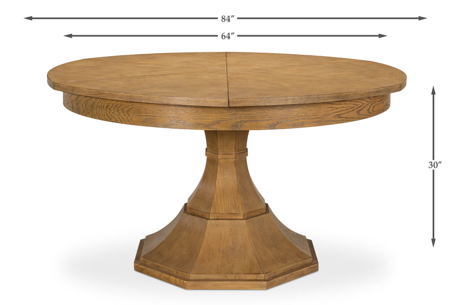 American Home Furniture | Sarreid - Casual Jupe Dining Table Heather Gry Med