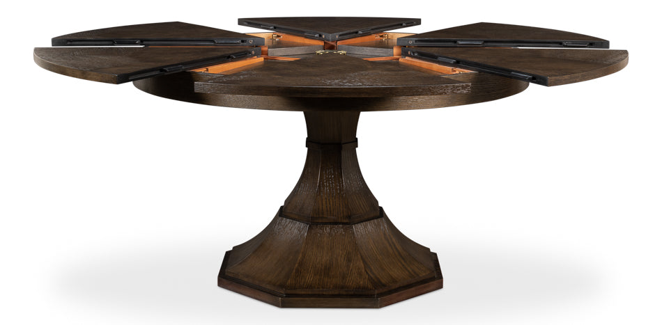 American Home Furniture | Sarreid - Casual Jupe Dining Table Artisan Gry Med