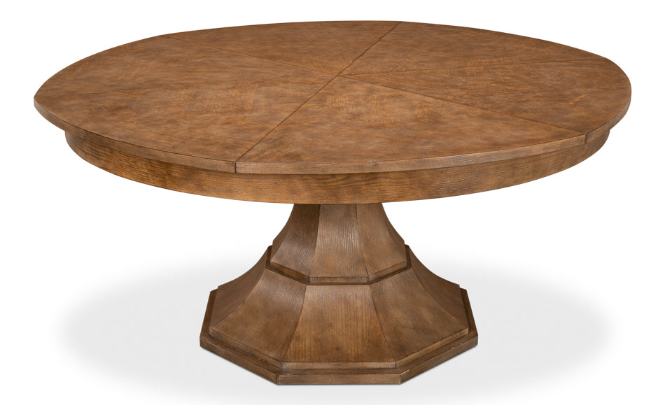 American Home Furniture | Sarreid - Giselle Jupe Dining Tbl Lg - Mink Finish 