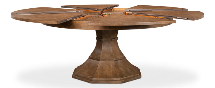 American Home Furniture | Sarreid - Giselle Jupe Dining Tbl Lg - Mink Finish 