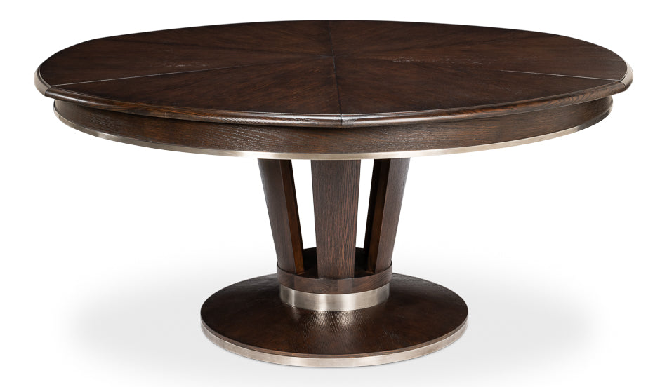 American Home Furniture | Sarreid - Soho Jupe Dining Table - Lg - Burnt Brown 