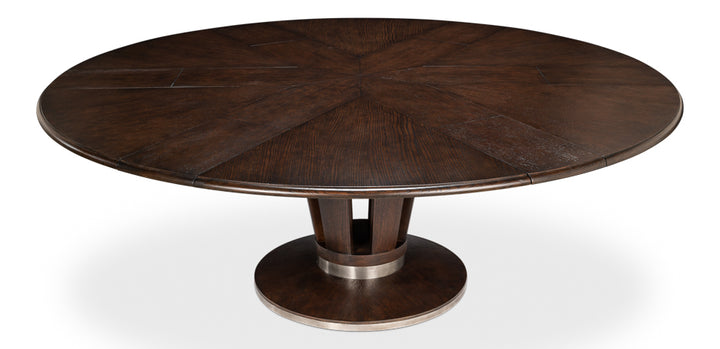 American Home Furniture | Sarreid - Soho Jupe Dining Table - Lg - Burnt Brown 