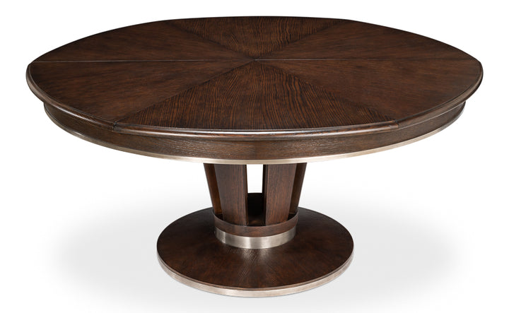 American Home Furniture | Sarreid - Soho Jupe Dining Table - Lg - Burnt Brown 