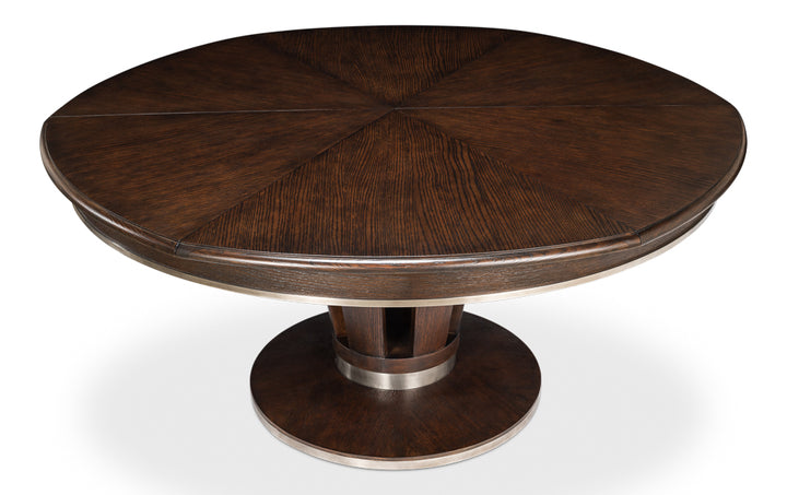 American Home Furniture | Sarreid - Soho Jupe Dining Table - Lg - Burnt Brown 