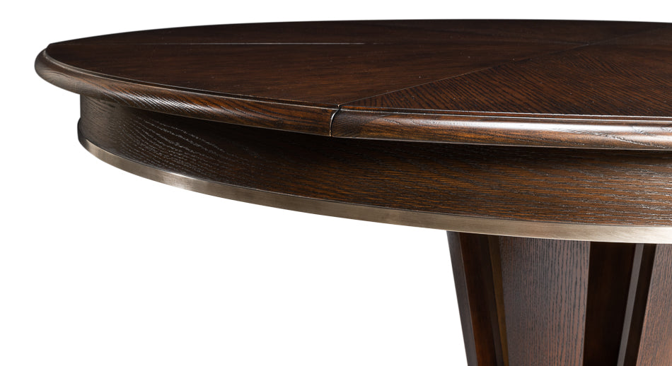 American Home Furniture | Sarreid - Soho Jupe Dining Table - Lg - Burnt Brown 