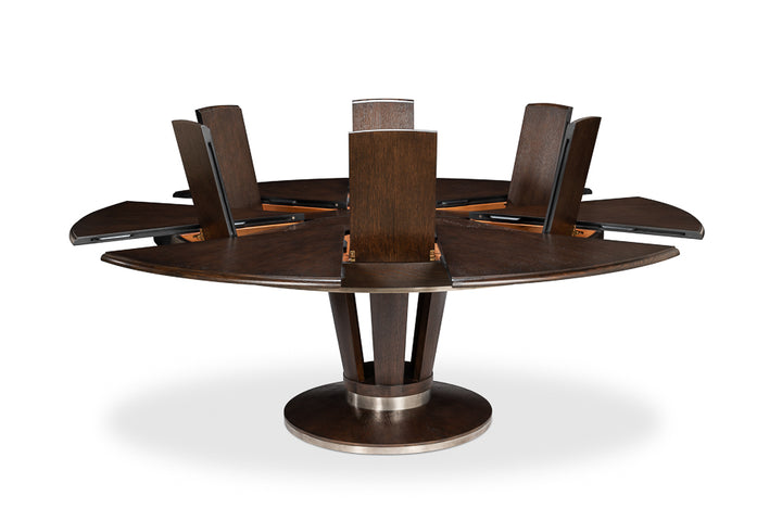 American Home Furniture | Sarreid - Soho Jupe Dining Table - Lg - Burnt Brown 