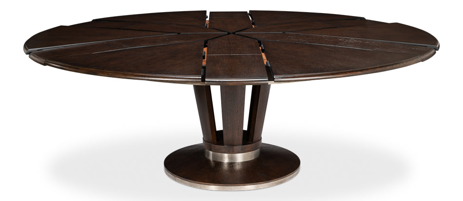 American Home Furniture | Sarreid - Soho Jupe Dining Table - Lg - Burnt Brown 