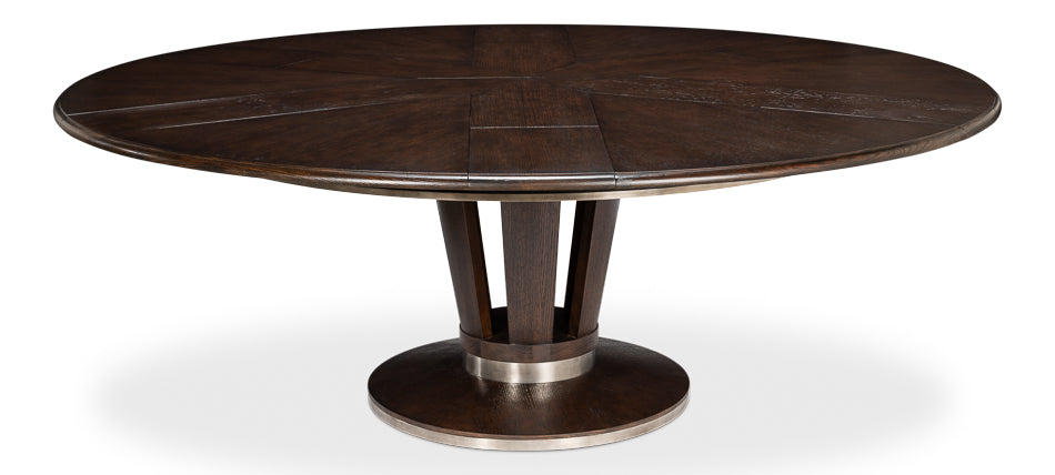 American Home Furniture | Sarreid - Soho Jupe Dining Table - Lg - Burnt Brown 