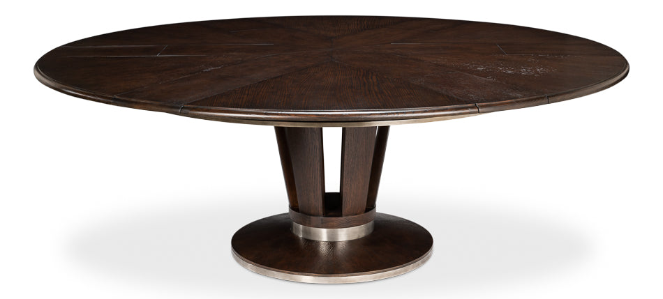 American Home Furniture | Sarreid - Soho Jupe Dining Table - Lg - Burnt Brown 