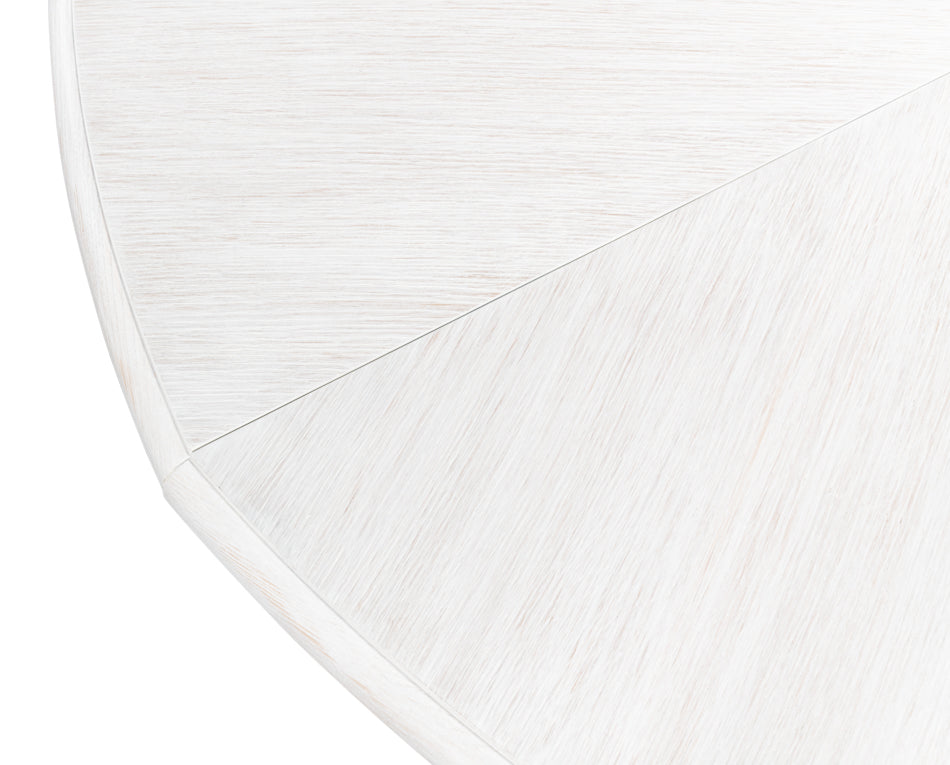 American Home Furniture | Sarreid - Soho Jupe Dining Table - Whitewash White 