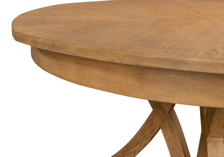 American Home Furniture | Sarreid - Casual Jupe Dining Table Heather Gry Med