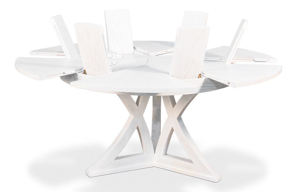 Casual Jupe Dining Table - Working Wht Md