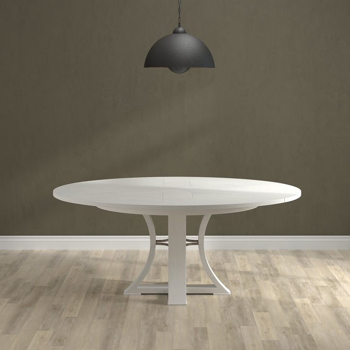 American Home Furniture | Sarreid - Monument Jupe Dining Tbl Med Work White 