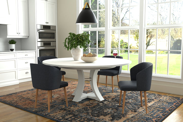 American Home Furniture | Sarreid - Monument Jupe Dining Tbl Med Work White 