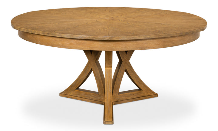 American Home Furniture | Sarreid - Casual Jupe Dining Table Heather Gry Lg 