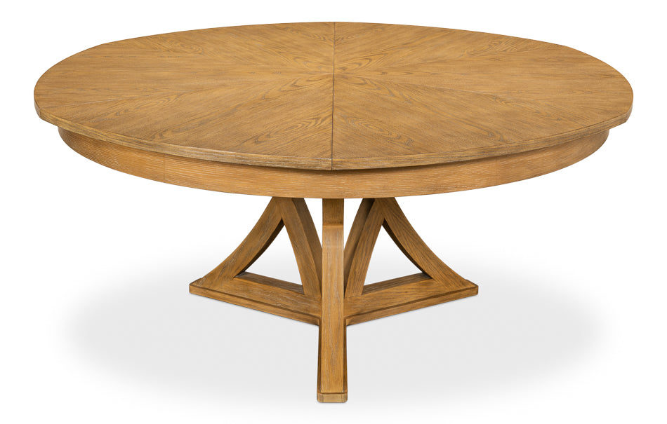 American Home Furniture | Sarreid - Casual Jupe Dining Table Heather Gry Lg 