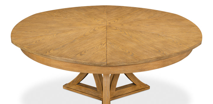 American Home Furniture | Sarreid - Casual Jupe Dining Table Heather Gry Lg 