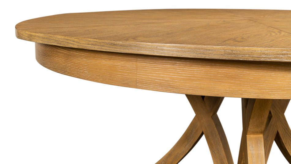 American Home Furniture | Sarreid - Casual Jupe Dining Table Heather Gry Lg 