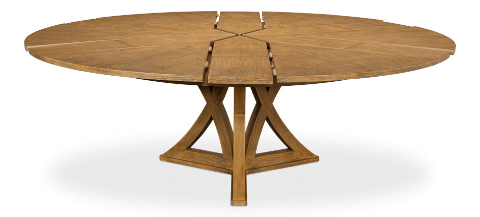 American Home Furniture | Sarreid - Casual Jupe Dining Table Heather Gry Lg 